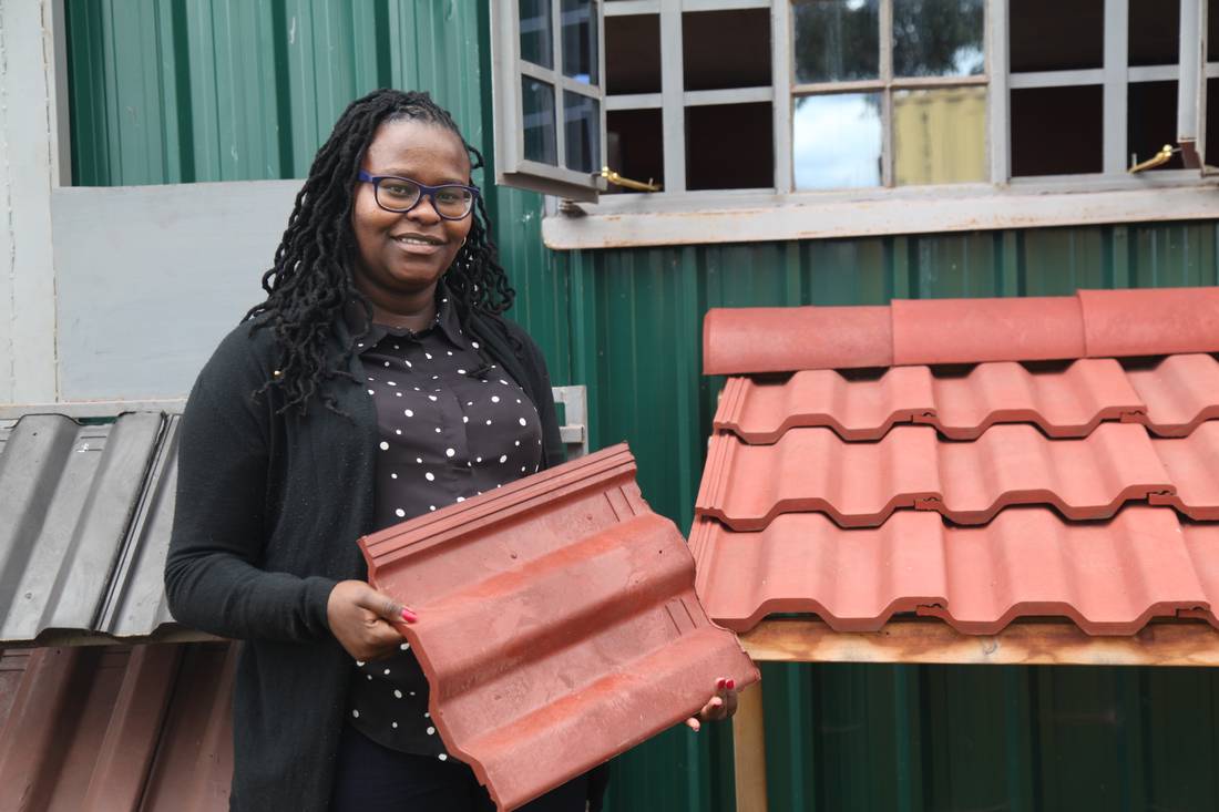 Kenyan scientist builds with bottles to beat plastic pollution