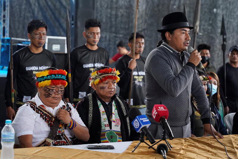 Indigenous leaders seek global pact to preserve 80% of Amazon forest