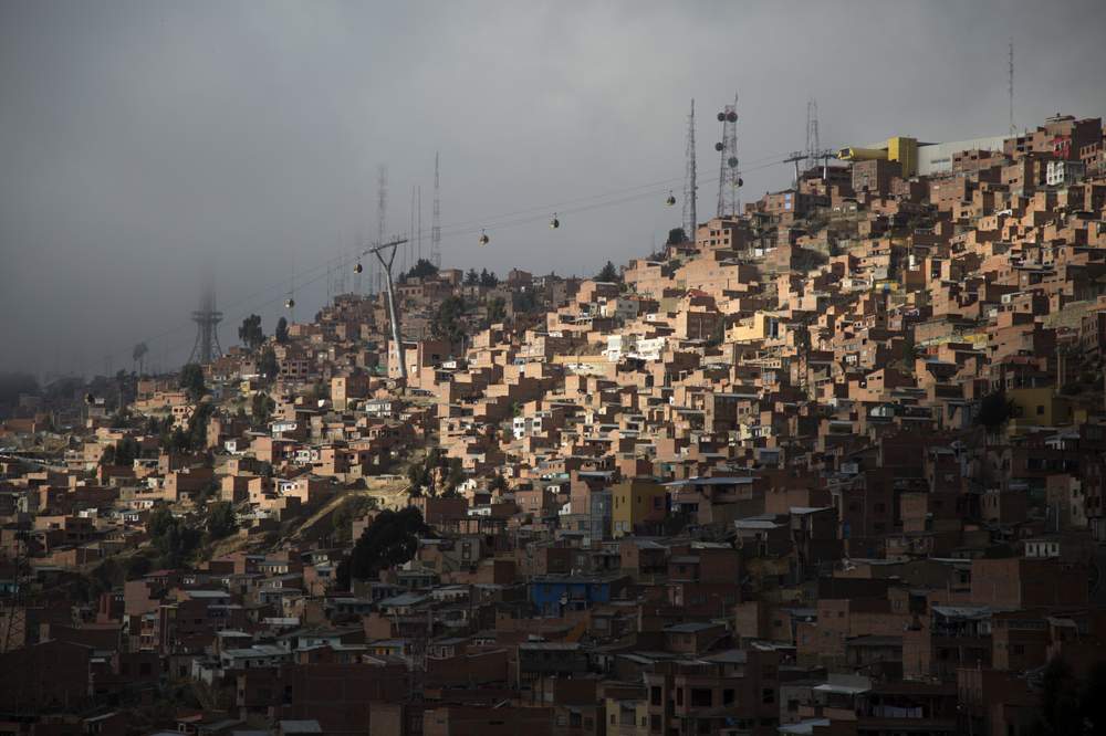 A view of El Alto, Bolivia.